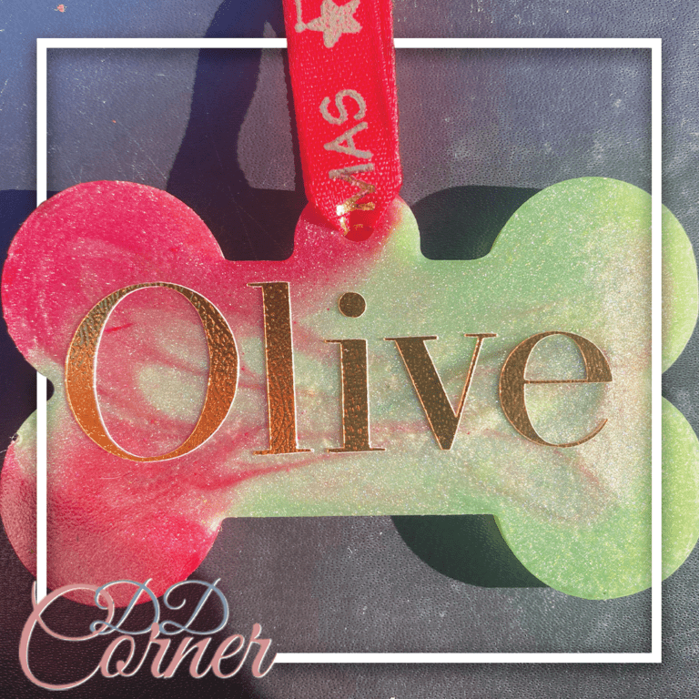 Dog tag christmas ornaments D&D's Corner